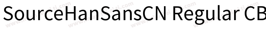 SourceHanSansCN Regular CB字体转换